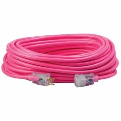 Southwire Tools & Equipment Southwire 100' 12/3 SJTW Cool Pink Outdoor General Purpose Extension Cord 2579SW000A