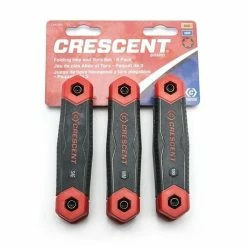 Crescent Tools Cresent 3 Pc. Folding SAE/Metric/Torx Dual Material Key Set Black CHK3PC