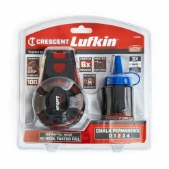 Crescent Tools Lufkin 100' Contractor Chalk & Reel With HardMark Blue Chalk CL100BA