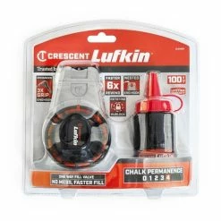 Crescent Tools Lufkin 100' Professional Aluminum Chalk & Reel With Red Chalk CLA100R