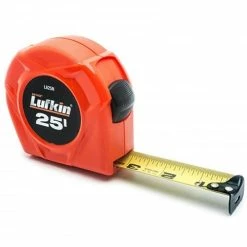 Crescent Tools Lufkin 25' X 1" Hi-Viz Orange Yellow Clad Tape Measure L625N