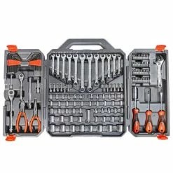 Crescent Tools Crescent 150 Pc. 1/4" & 3/8" Drive 6 Point SAE/Metric Professional Tool Set CTK150