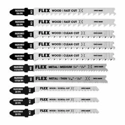 Flex Power Tools Flex 10 Piece Jigsaw Blade Kit FAM20301-10