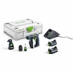 Festool CXS 10.8V Compact Cordless Drill Right Angle Chuck (2.6Ah) Kit 576099