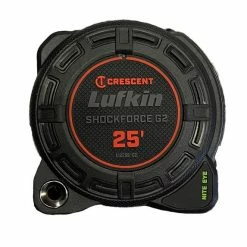 Crescent Tools Lufkin 1-1/4" X 25' Shockforce Nite Eye G2 Magnetic Tape Measure LM1225B-02